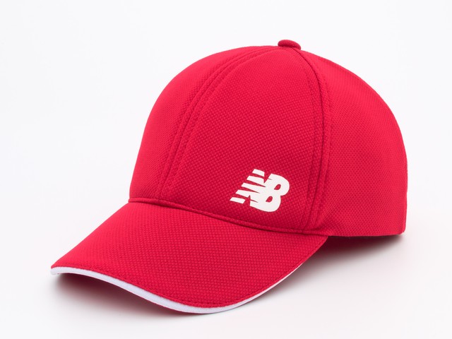 Бейсболка червона з білим логотипом NB, лакоста шестиклинка